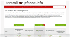 Desktop Screenshot of keramik-pfanne.info